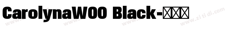 CarolynaW00 Black字体转换 CarolynaW00 Black字体转换